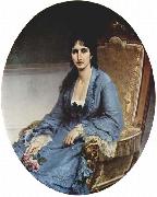 Portrait of Antonietta Negroni Prati Morosini, Oval, Francesco Hayez